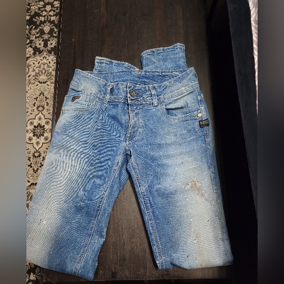 G-Star paint splattered jeans - Picture 1 of 2